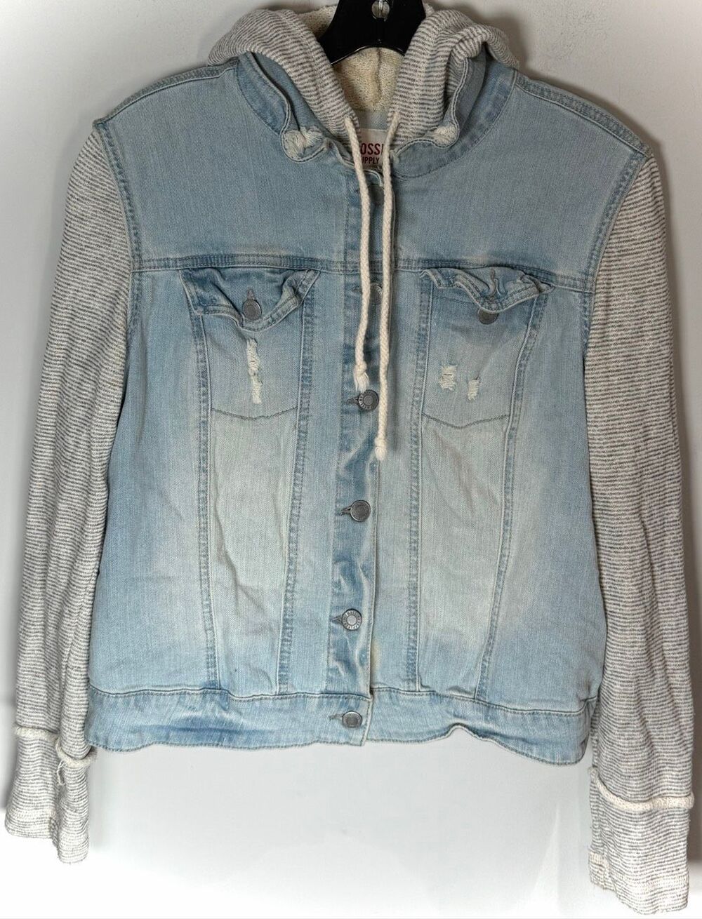 Mossimo denim hooded jacket size XL
